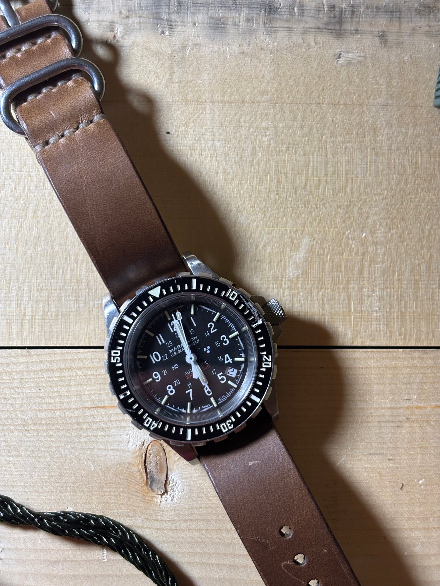 Leather Single Pass Watch Strap